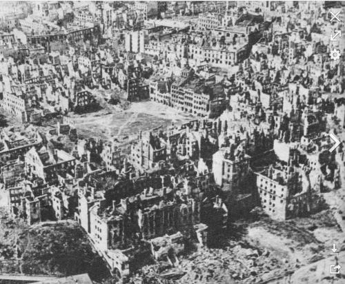 Warsaw in 1945 after the war