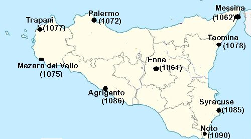 Det tog 30 år for Normannerne at underlægge sig hele Sicilien