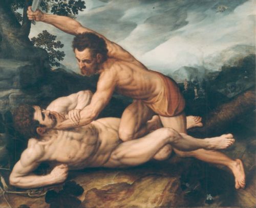 Cain kills Abel