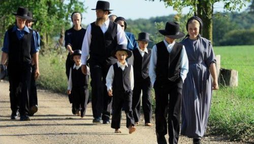 En Amish Familie fra Lancaster County, Pennsylvania