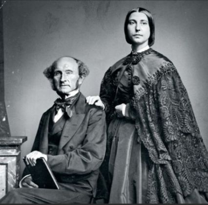 John Stuart Mill og hans steddatter Helen Taylor